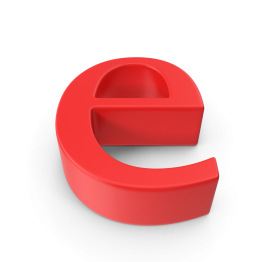 das Elektro e in 3d